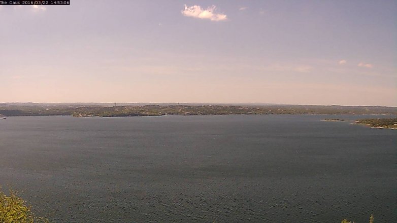 Lake Travis webcam, March 22, 2016 2:00 PM CT
