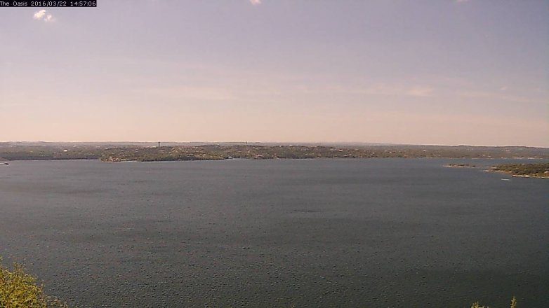 Lake Travis webcam, March 22, 2016 2:05 PM CT