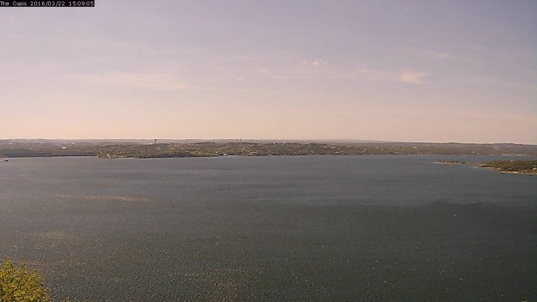 Lake Travis webcam, March 22, 2016 2:15 PM CT