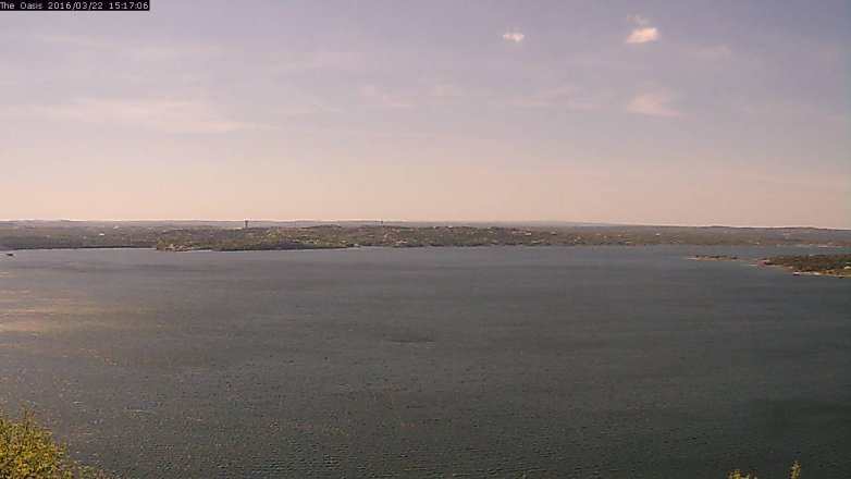 Lake Travis webcam, March 22, 2016 2:25 PM CT