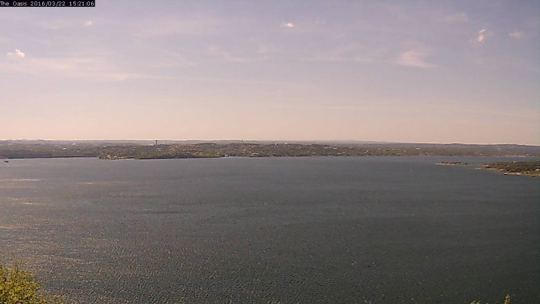 Lake Travis webcam, March 22, 2016 2:30 PM CT