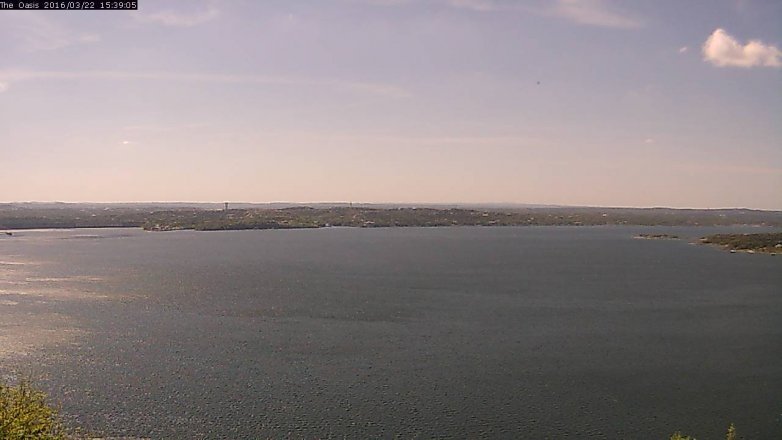Lake Travis webcam, March 22, 2016 2:45 PM CT