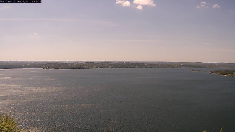 Lake Travis webcam, March 22, 2016 2:50 PM CT