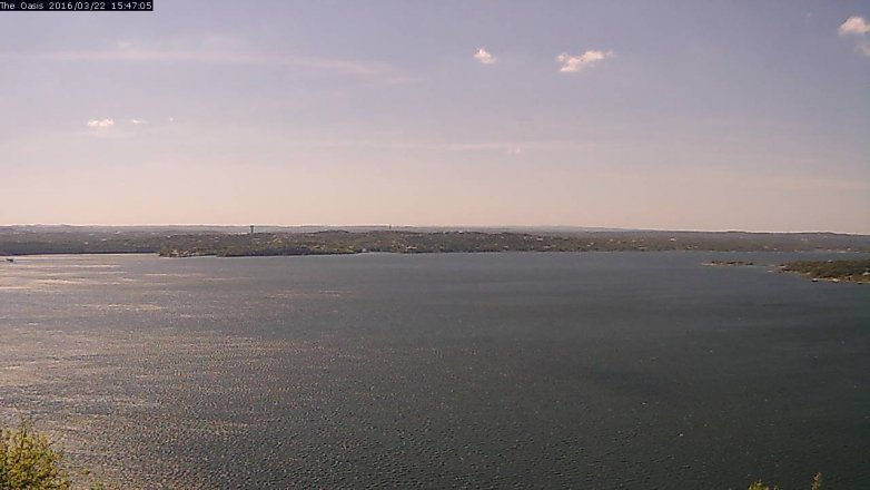 Lake Travis webcam, March 22, 2016 2:55 PM CT
