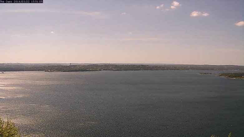 Lake Travis webcam, March 22, 2016 3:00 PM CT