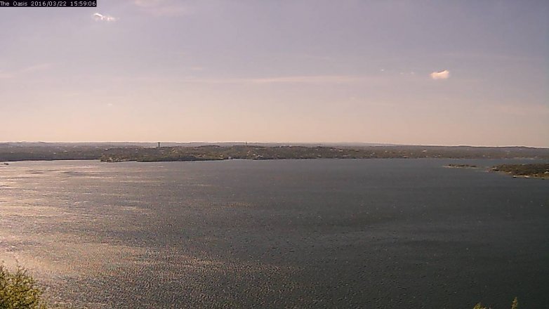 Lake Travis webcam, March 22, 2016 3:05 PM CT