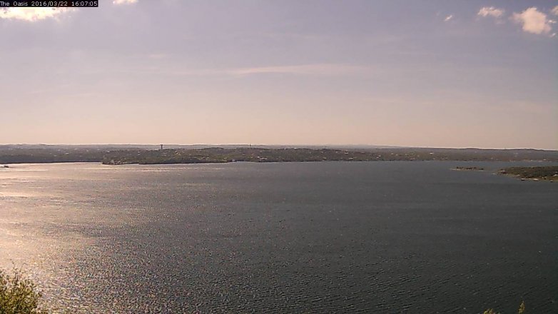 Lake Travis webcam, March 22, 2016 3:15 PM CT