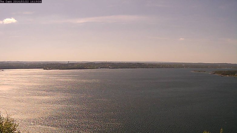 Lake Travis webcam, March 22, 2016 3:25 PM CT