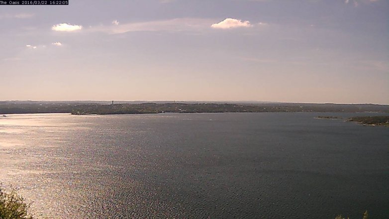 Lake Travis webcam, March 22, 2016 3:30 PM CT