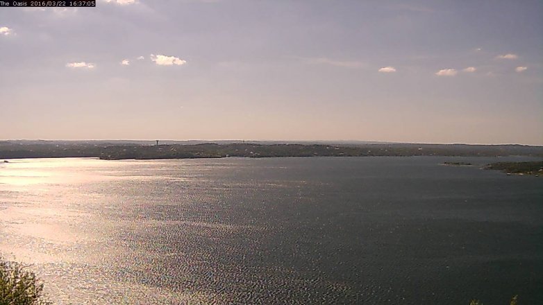 Lake Travis webcam, March 22, 2016 3:45 PM CT
