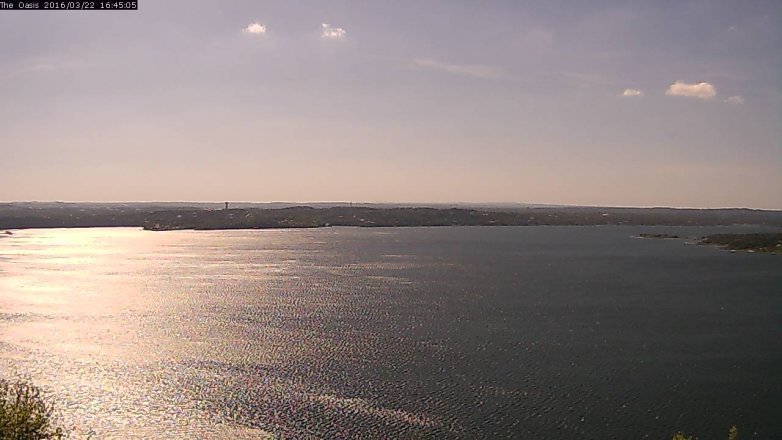 Lake Travis webcam, March 22, 2016 3:55 PM CT