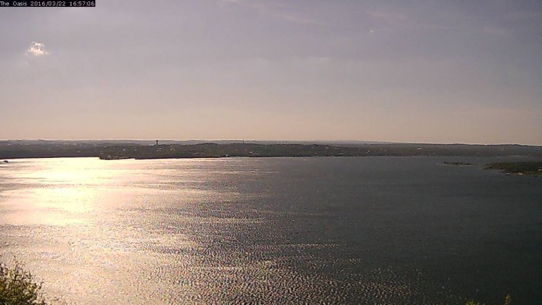 Lake Travis webcam, March 22, 2016 4:05 PM CT