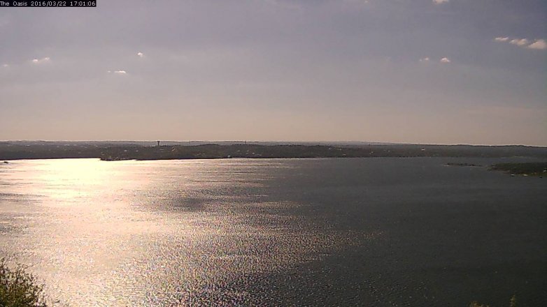 Lake Travis webcam, March 22, 2016 4:10 PM CT