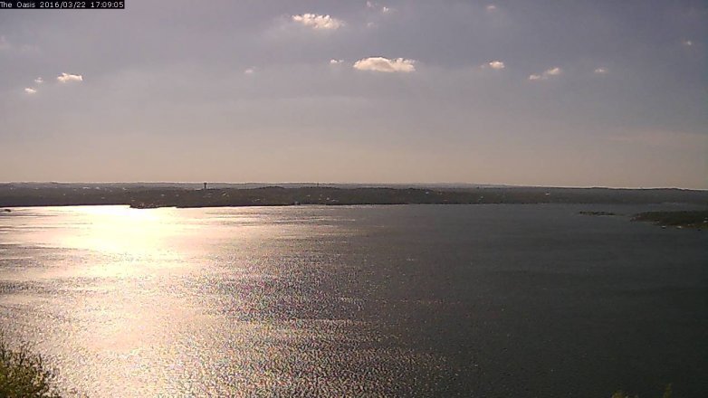 Lake Travis webcam, March 22, 2016 4:15 PM CT