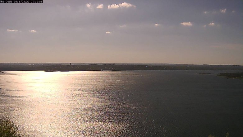 Lake Travis webcam, March 22, 2016 4:20 PM CT