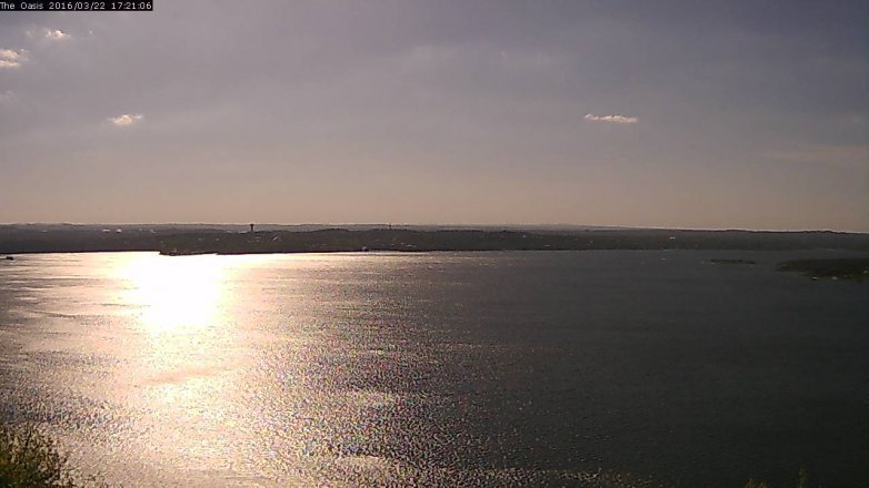 Lake Travis webcam, March 22, 2016 4:25 PM CT