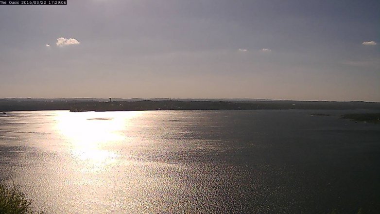 Lake Travis webcam, March 22, 2016 4:35 PM CT
