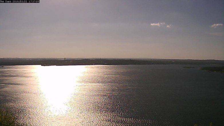 Lake Travis webcam, March 22, 2016 4:45 PM CT