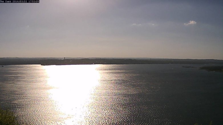 Lake Travis webcam, March 22, 2016 5:00 PM CT