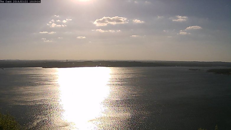 Lake Travis webcam, March 22, 2016 5:15 PM CT