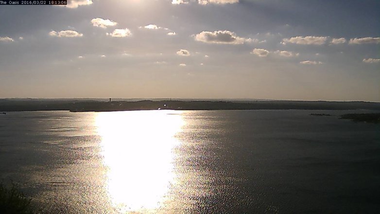 Lake Travis webcam, March 22, 2016 5:20 PM CT