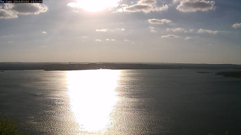 Lake Travis webcam, March 22, 2016 5:30 PM CT