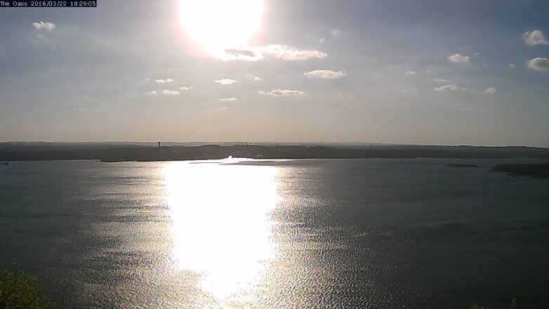 Lake Travis webcam, March 22, 2016 5:35 PM CT