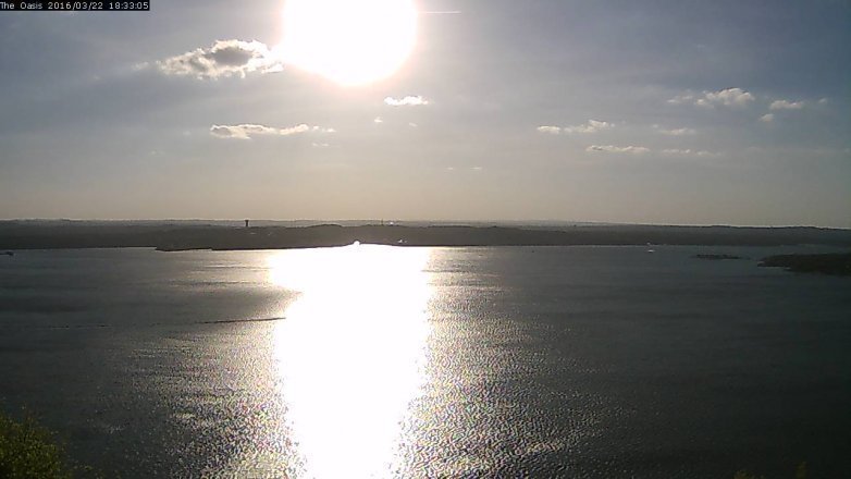 Lake Travis webcam, March 22, 2016 5:40 PM CT