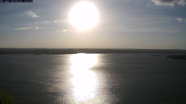 Lake Travis webcam, March 22, 2016 6:00 PM CT