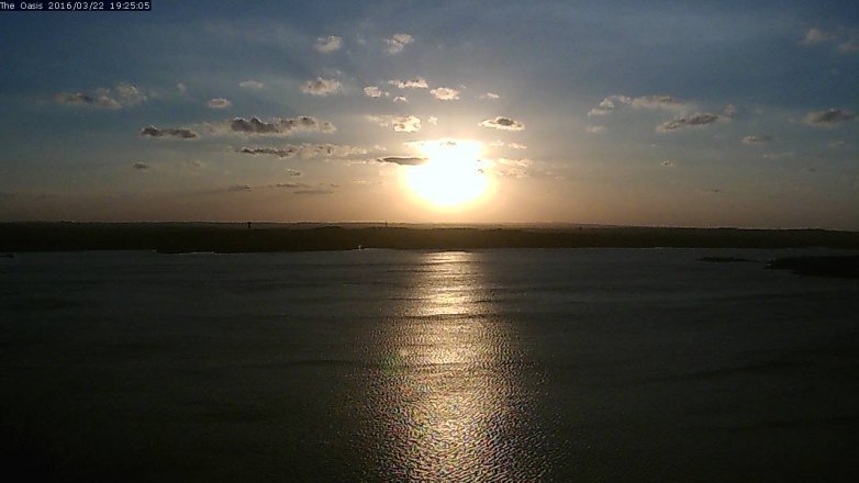 Lake Travis webcam, March 22, 2016 6:30 PM CT