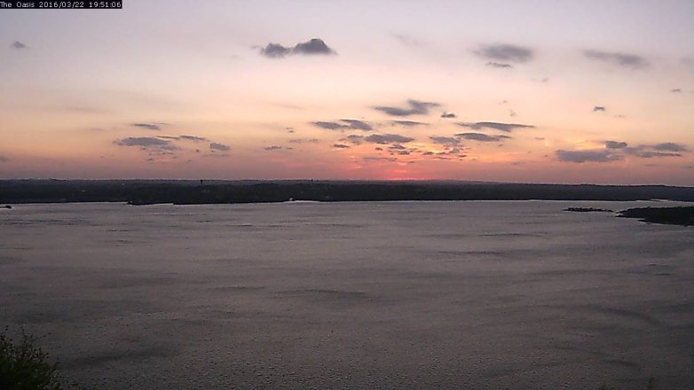 Lake Travis webcam, March 22, 2016 7:00 PM CT