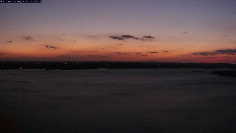 Lake Travis webcam, March 22, 2016 7:15 PM CT