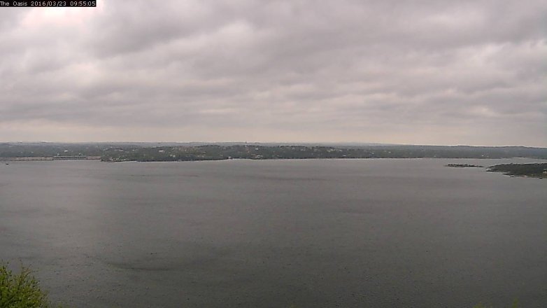 Lake Travis webcam, March 23, 2016 9:00 AM CT