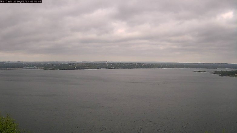 Lake Travis webcam, March 23, 2016 9:05 AM CT