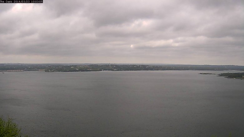 Lake Travis webcam, March 23, 2016 9:10 AM CT