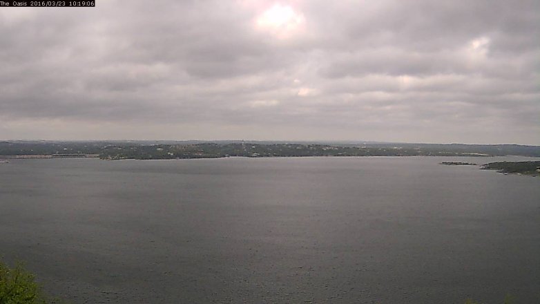 Lake Travis webcam, March 23, 2016 9:25 AM CT
