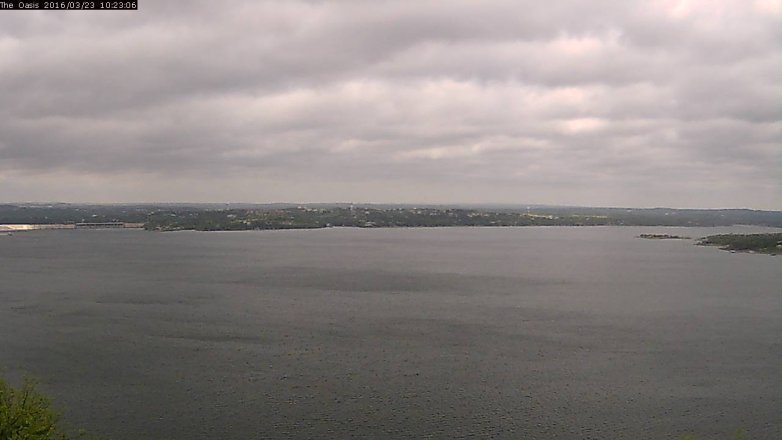 Lake Travis webcam, March 23, 2016 9:30 AM CT