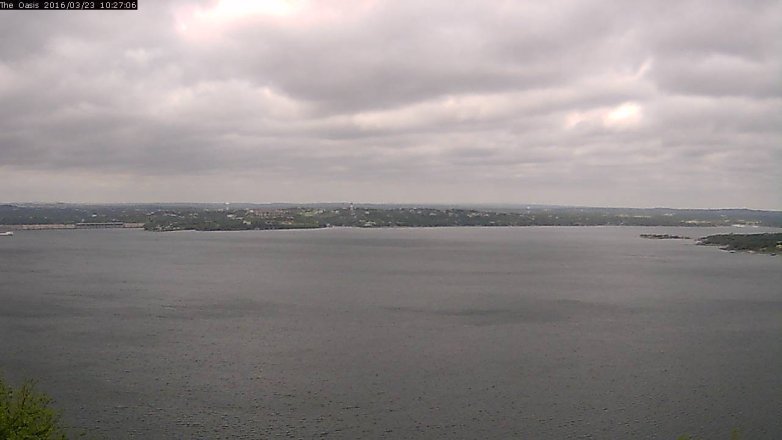 Lake Travis webcam, March 23, 2016 9:35 AM CT