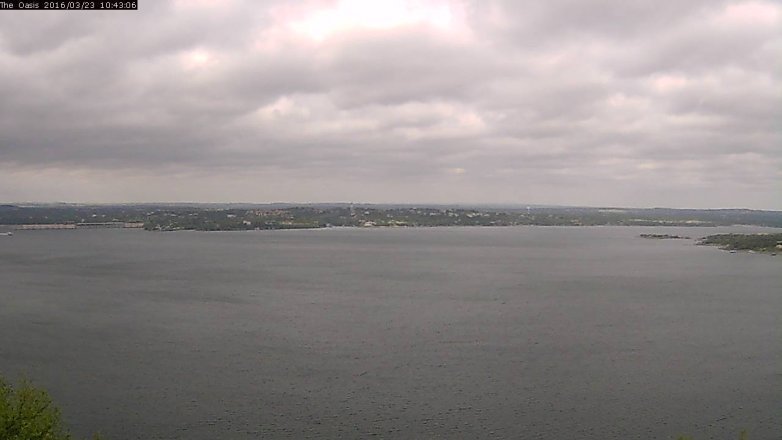 Lake Travis webcam, March 23, 2016 9:50 AM CT