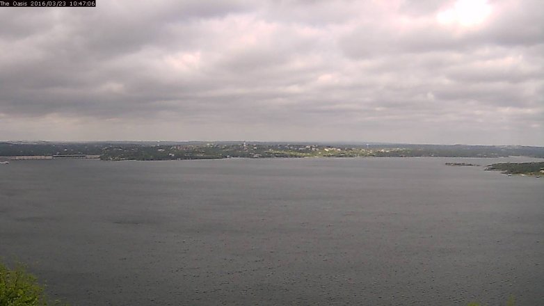 Lake Travis webcam, March 23, 2016 9:55 AM CT