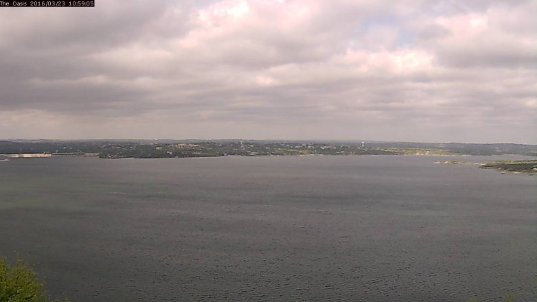 Lake Travis webcam, March 23, 2016 10:05 AM CT