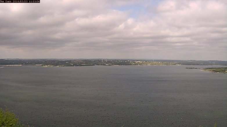 Lake Travis webcam, March 23, 2016 10:10 AM CT