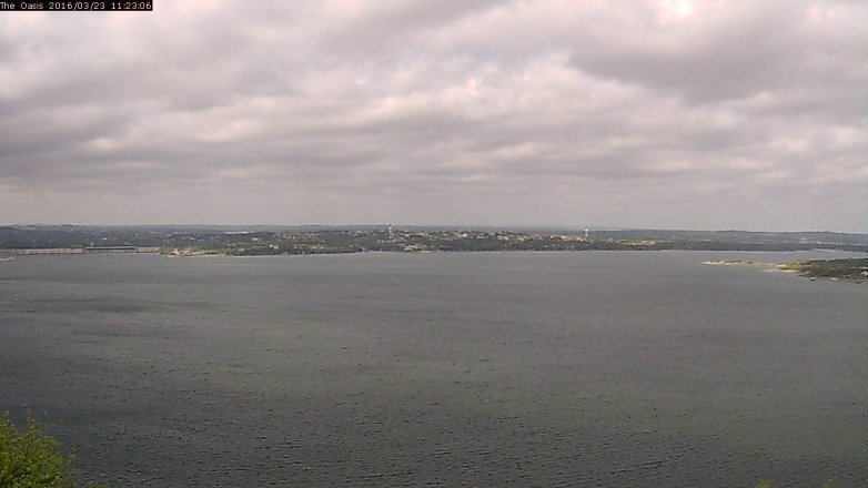 Lake Travis webcam, March 23, 2016 10:30 AM CT
