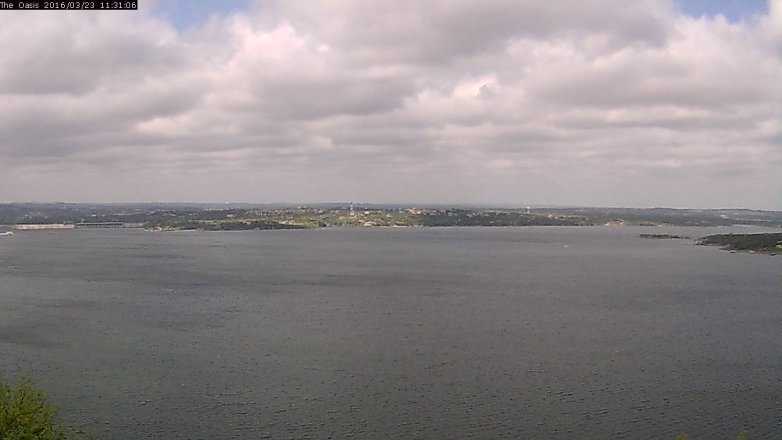 Lake Travis webcam, March 23, 2016 10:35 AM CT
