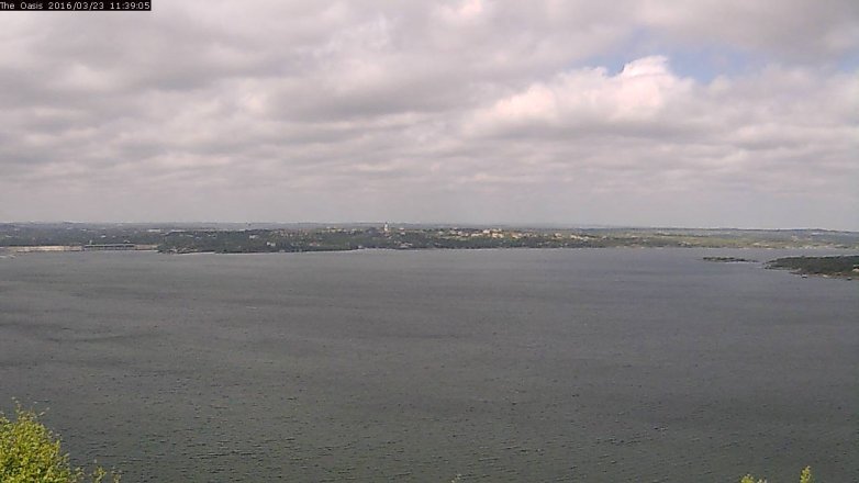 Lake Travis webcam, March 23, 2016 10:45 AM CT