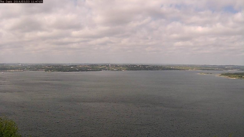 Lake Travis webcam, March 23, 2016 10:55 AM CT