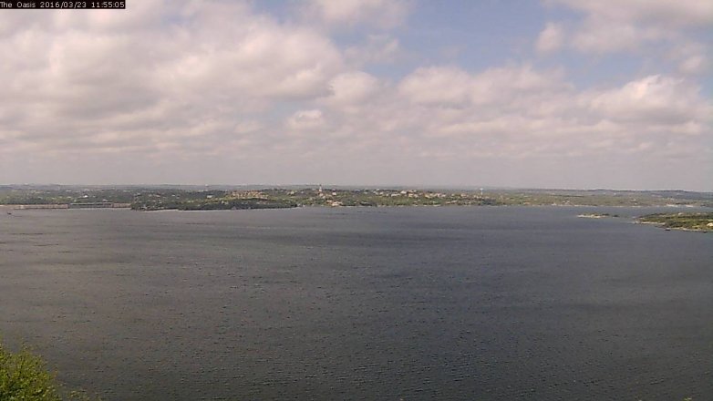 Lake Travis webcam, March 23, 2016 11:00 AM CT
