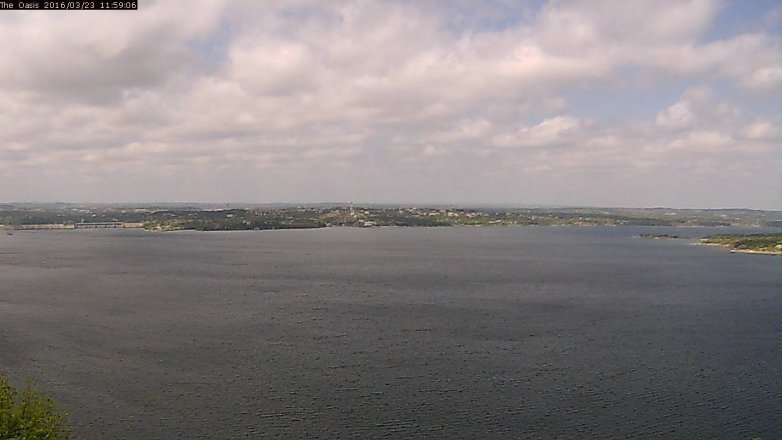 Lake Travis webcam, March 23, 2016 11:05 AM CT