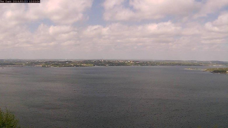 Lake Travis webcam, March 23, 2016 11:10 AM CT