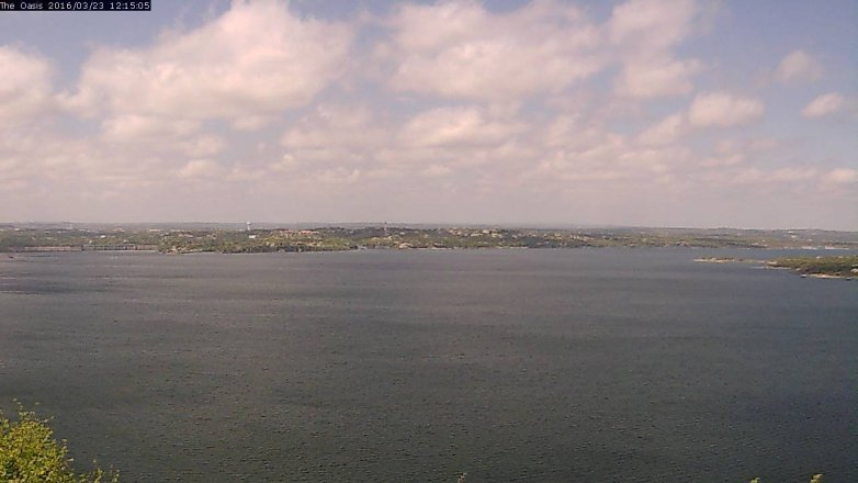 Lake Travis webcam, March 23, 2016 11:20 AM CT